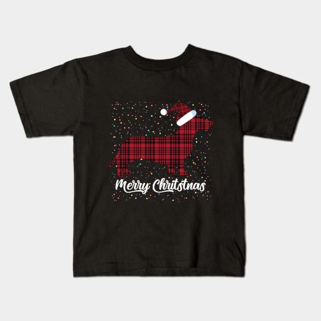 Merry Christmas dog funny gift for dog lover Kids T-Shirt by safi$12